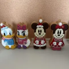 ミッキー ミニー ドナルド デイジー クリスマスキャラクター 4個セット