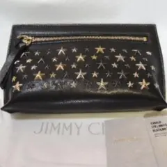 最終値下 未使用 ジミーチュウ JIMMY CHOO ポーチ ブラック スタッズのサムネイル