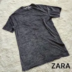 【ZARA（ザラ）】TRAFALUC 半袖Tシャツ M グレー レディース