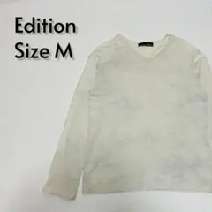 Edition エディション コットンVネック長袖トップス Mサイズ【463】のサムネイル