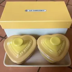 新品❤️LE CREUSET ラムカン・ダムール　ミニ　イエロー2個セットのサムネイル