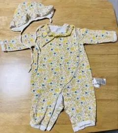 moimoIn 花柄ロンパース 80cm 帽子付き