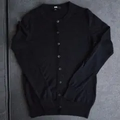 【オマケ付き 画像4,5】ユニクロ　メリノクルーネックカーディガン　S