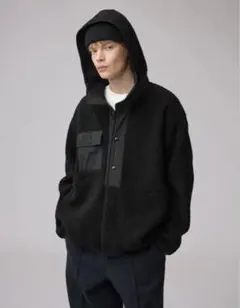 ボアフリーススナップパーカ ENGINEERED GARMENTS 黒 3L