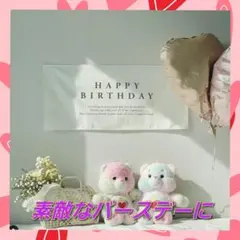 タペストリー HAPPYBIRTHDAY おうちフォト 誕生日 バースデー