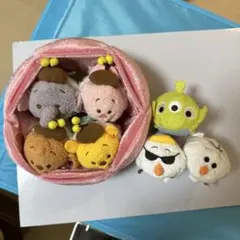 ディズニーキャラクター ぬいぐるみ ツムツム7体セット