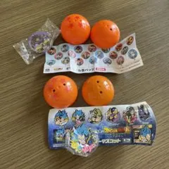 ドラゴンボール　ブロリー缶バッジ　ベジータキーホルダー