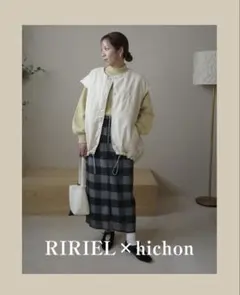 RIRIEL×hichonキルトベスト￥5478