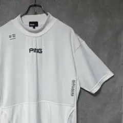 PING ピン アドエルム 半袖 モックネックシャツ プルオーバー メンズL