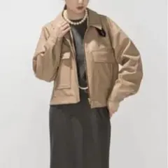 【極美品】定価25300円‼️Noble Ｎ.jam フェイクレザー　ブルゾン