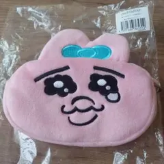 【クセあり。。】ぬいぐるみポーチ　おぱんちゅうさぎ　カラビナ付き
