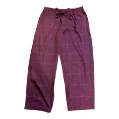 NAUTICA SLEEP WEAR チェック柄 イージーパンツ