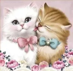 ダイヤモンドペインティング　ラブネコ