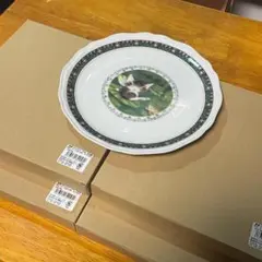 わちふぃーるど 猫のダヤン 睡蓮バロック ケーキ皿 x 4枚セットのサムネイル