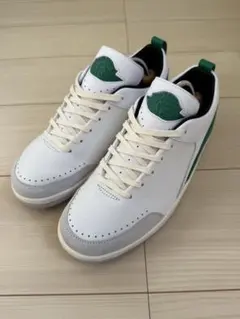 ホワイト/グリーン ローカットスニーカー