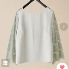 新品 nano universe バックレースブラウス