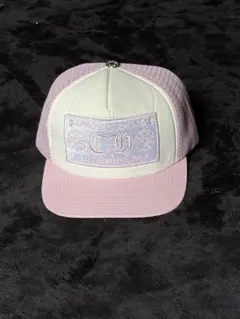 田*化様 s*様 a*s様 クロムハーツ 刺繍ロゴ トラッカーキャップ ピンク クロムハーツトラッカーキャップCHパープルピンク|クロムハーツ