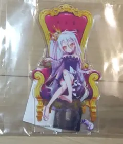 ノーゲーム・ノーライフ ラッキー缶バッジくじ あたり 白（シロ