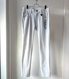 美品 ★ MARK&LONA 保温/発熱 ボトムス 白 パンツ マーク&ロナ
