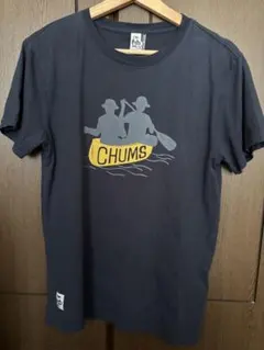 CHUMS カヌー柄 Tシャツ ネイビー Sサイズのサムネイル
