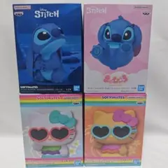 【新品未開封】スティッチ ハローキティ フィギュア 4点 セット バラ可