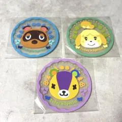 【しずえ・たぬきち・パッチ】どうぶつの森 クリアラバーコースター