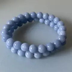 天然石 エンジェライトブレスレット 2本セット　8mm 内径15.5cm