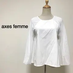 axes femme ホワイトカラー 袖レース ブラウスのサムネイル