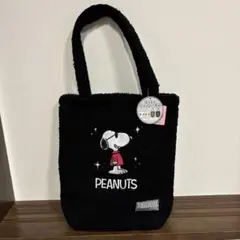 PEANUTS スヌーピー トートバッグ 　　中型 ブラック
