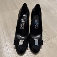Ferragamo ブラック ハイヒール パンプス　6B