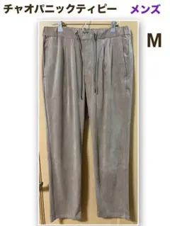 チャオパニックティピー メンズ スエード調パンツ M くすみピンク