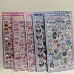 サンリオ ボンボンドロップ シール　正規品　はぴだんぶい　キティ　シナモン　マイ