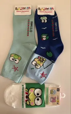 匿名配送 韓国 限定 けろけろけろっぴ 靴下 3足セット