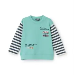 新品　kladskap 長袖トレーナー　長袖カットソー　電車　ボーダー