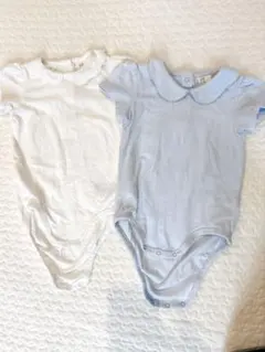 H&M　ロンパース肌着　襟付き　80cm