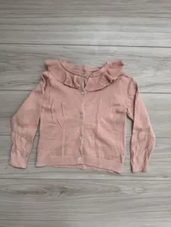 SHEIN フリル付きカーディガン 12-18M ピンク