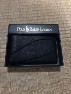 POLORALPH LAUREN ポロラルフローレンニ つ折り財布ブラック箱付き
