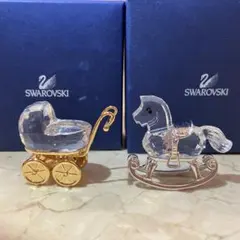 スワロフスキー 木馬 ゴールドコーティング - メルカリ