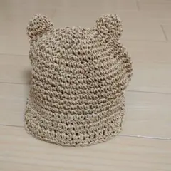 Petit main クマ耳付き帽子　48cm
