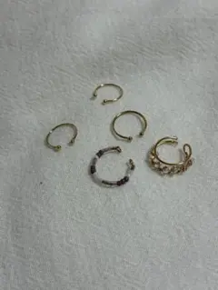 ゴールドイヤーカフ 5個セット