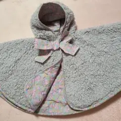 最終売り切り値下げ❤️フェフェfafa❤️　ポンチョ　グレーS