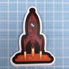 防水ステッカー　宇宙　ロケット