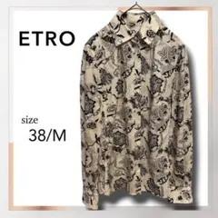 希少✨ETRO エトロ　イタリア製　地図　総柄　長袖シャツ ボルドー系 2026年最新】エトロ シャツの人気アイテム - メルカリ