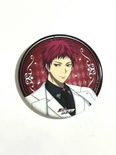 黒子のバスケ　黒バス　GIGOカフェ　スーツ　グリッター缶バッジ　赤司征十郎