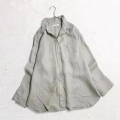 MiLaOwen ミラオーウェン 麻100% シャツ M ネイビー 極美品 - メルカリ