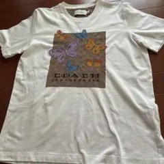 COACH バタフライ 刺繍 Tシャツ ホワイト Mサイズのサムネイル