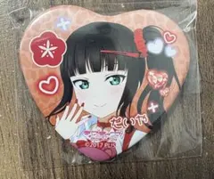 ラブライブ Aqours ギャル制服 ハート型缶バッジ 黒澤ダイヤ