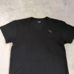 Puma 黒 Vネック シャツ L