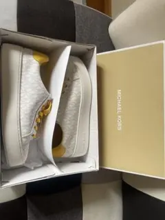 MICHAEL KORS ホワイト/イエロー スニーカー