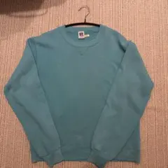 90s USA製 RUSSELL ATHLETIC スウェット ターコイズ S